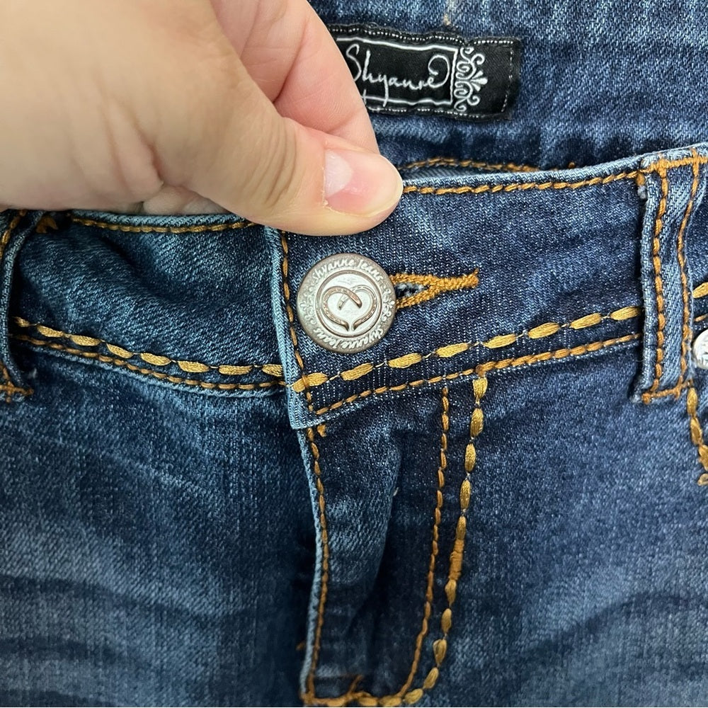 ✨ Shyanne Embellished Bootcut Jeans 29 REG | Western Crystal Stitch Denim