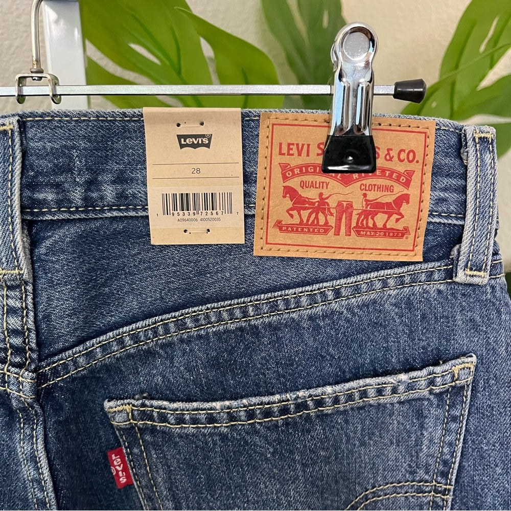 ✨ Levi’s Low Pro Straight Distressed Jeans Sz 28 | Mid Rise Relaxed Fit Denim
