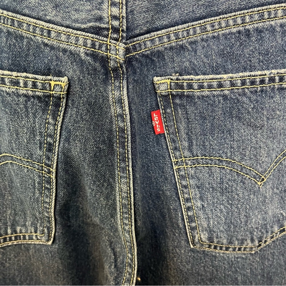 ✨ Levi’s Low Pro Straight Distressed Jeans Sz 28 | Mid Rise Relaxed Fit Denim