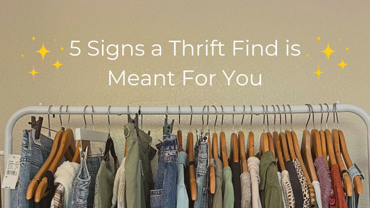 ⚡️5 Signs a Thrift Find Is Meant for You