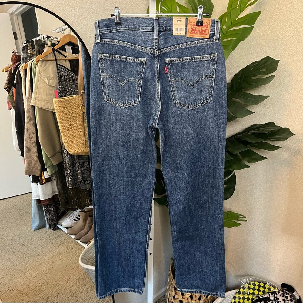 ✨ Levi’s Low Pro Straight Distressed Jeans Sz 28 | Mid Rise Relaxed Fit Denim