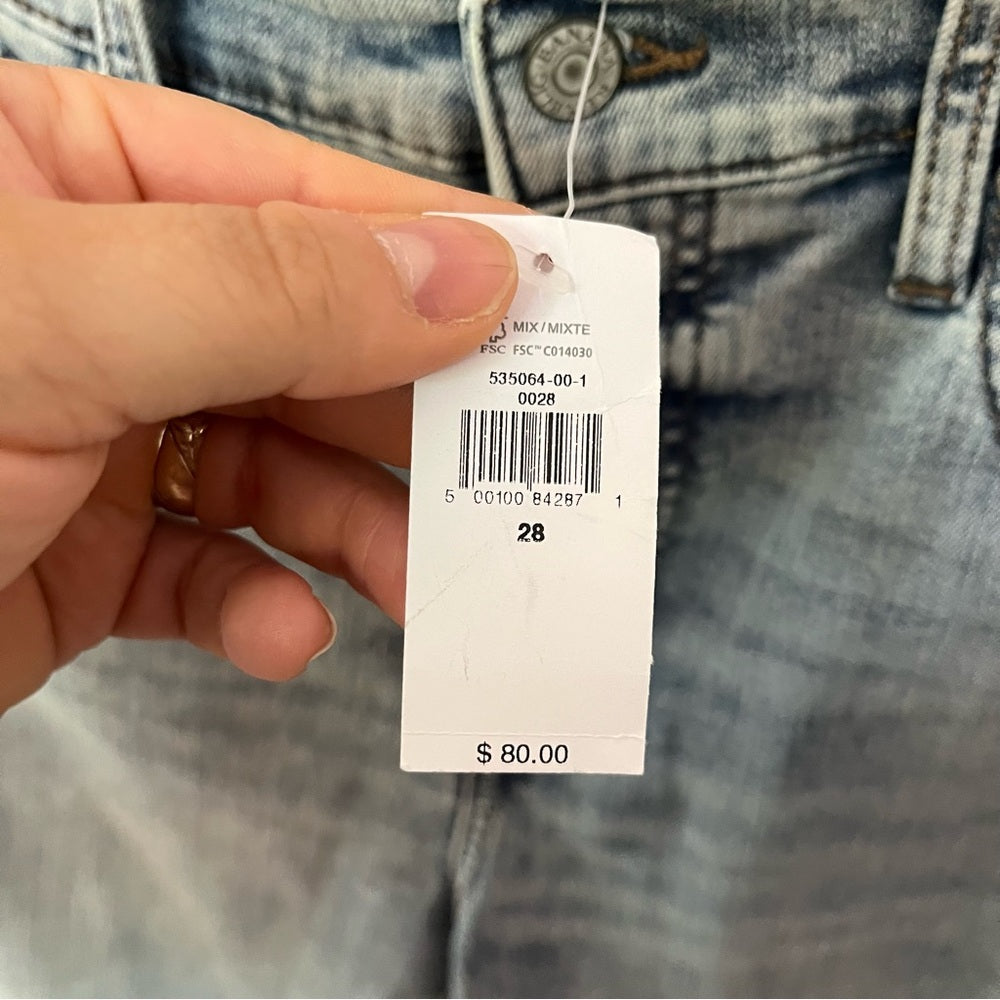 👖 Banana Republic Light Wash Cropped Bootcut Jeans Sz 28/6 | NWT Modern Denim