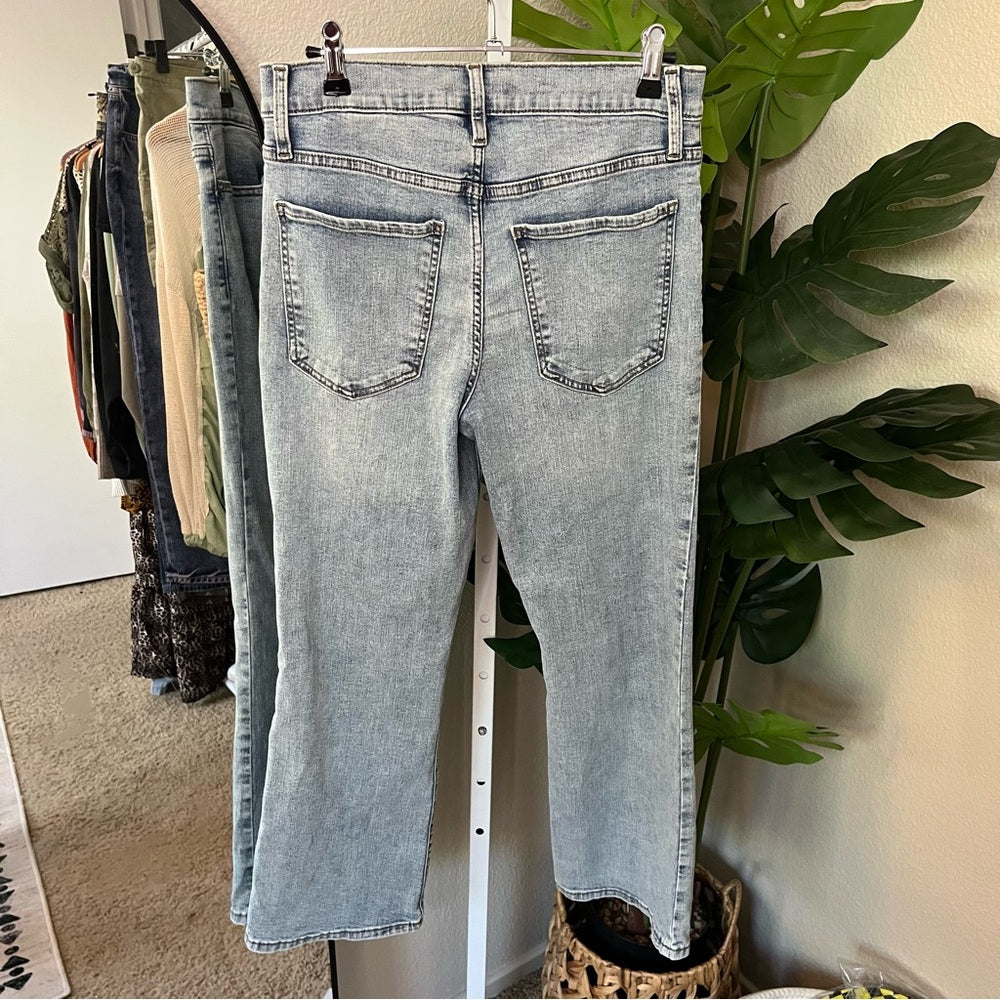 👖 Banana Republic Light Wash Cropped Bootcut Jeans Sz 28/6 | NWT Modern Denim